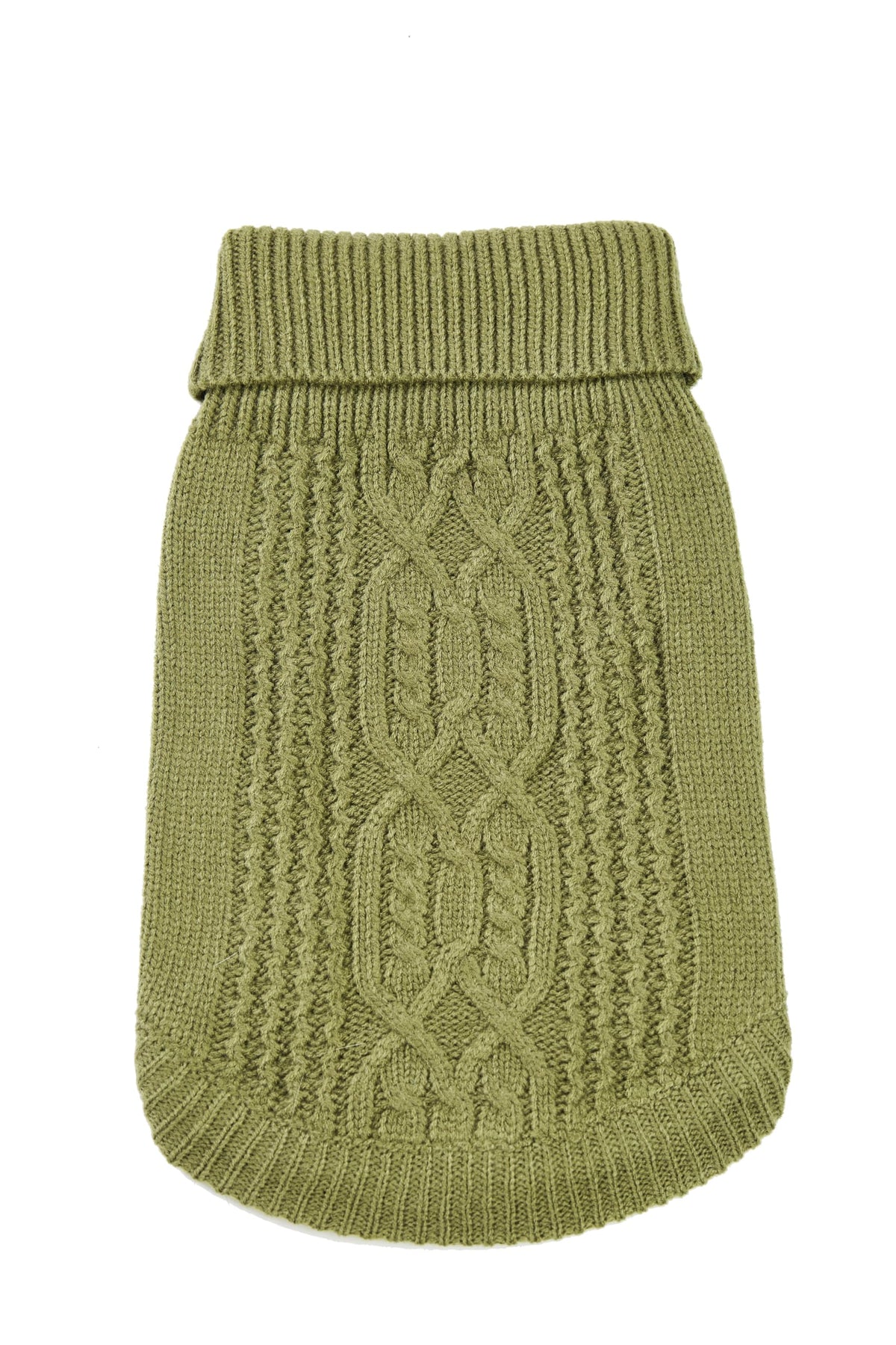 Cat Sweater Stretchy (Olive Green / X-Small)