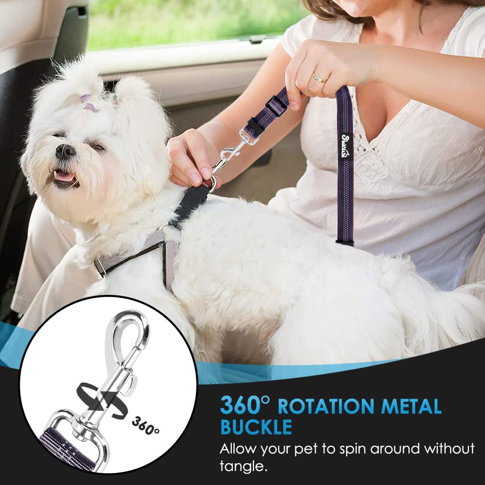 Dog Seat Belt for Car (J.Purple)