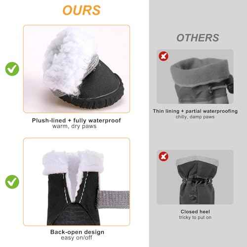 Dog Winter Boots (Black / #4)