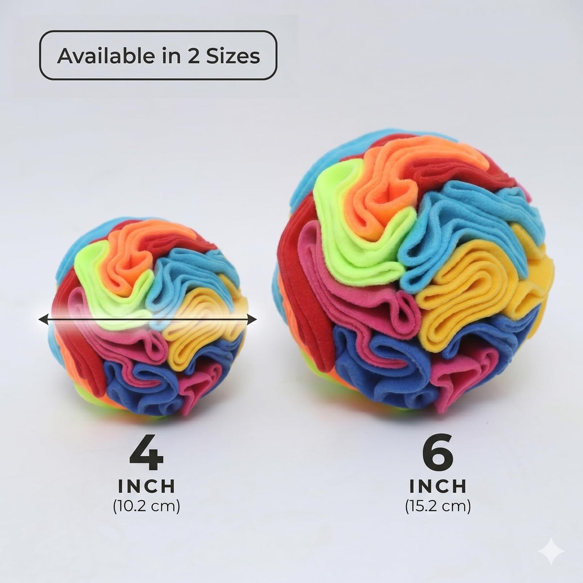 Snuffle Ball for Dogs (Rainbow / Medium)