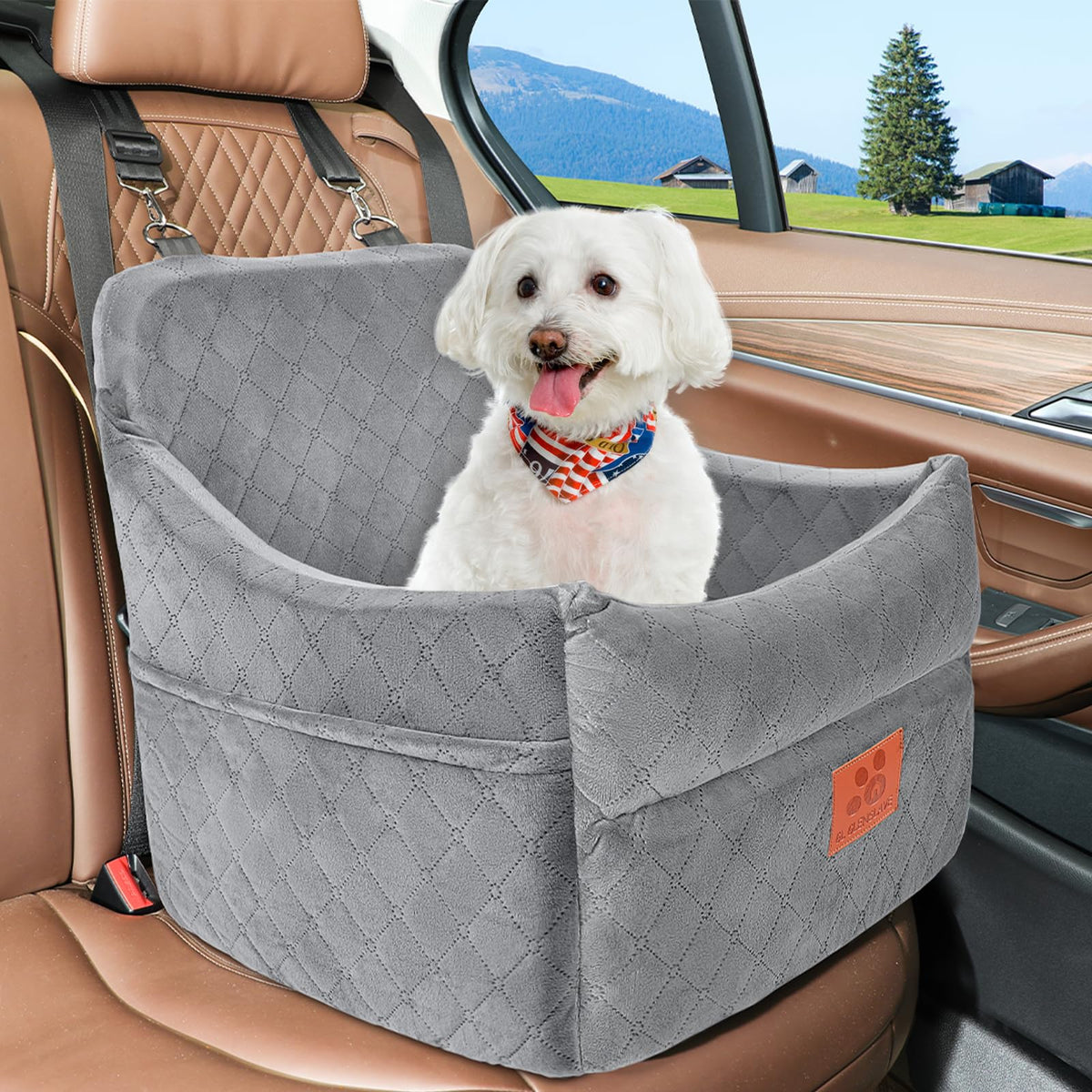 Dog Car Seat for Small (Gray)