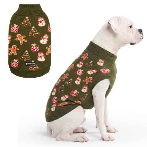 Christmas Knit Dog Sweater (Gingerbread / 3XL)