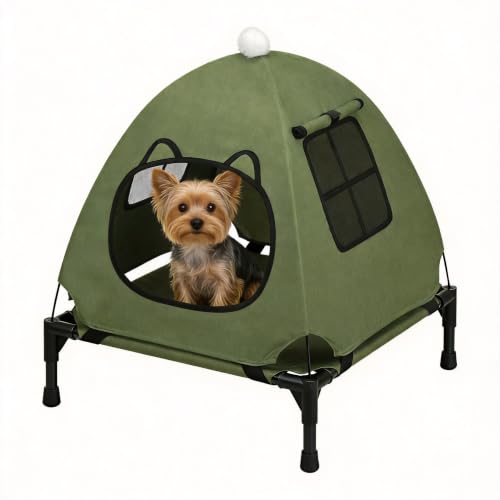 Anti Anxiety Open Elevated Pet Hammock Bed Tent House (Contemporary)