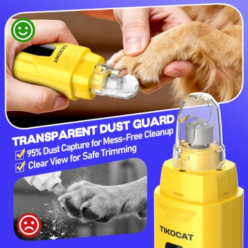 Whisper Quiet Dog Nail Grinder 50% More Powerful for Sensitive Dogs Cats