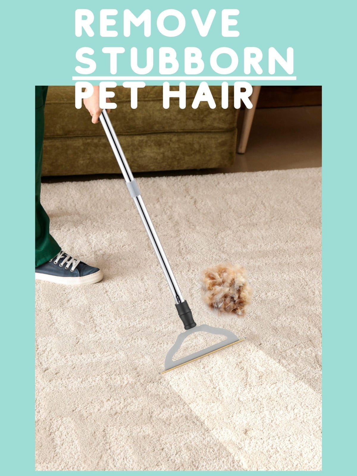 Pet Hair Remover for Carpets (Long)