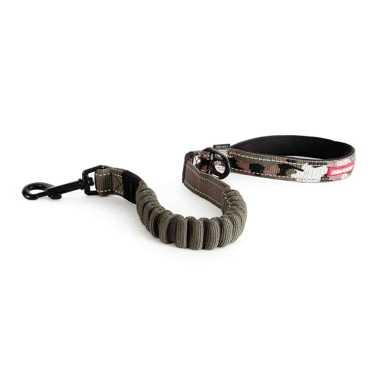 Zero Shock Bungee Dog Leash (Green Camo / 25-Inch)
