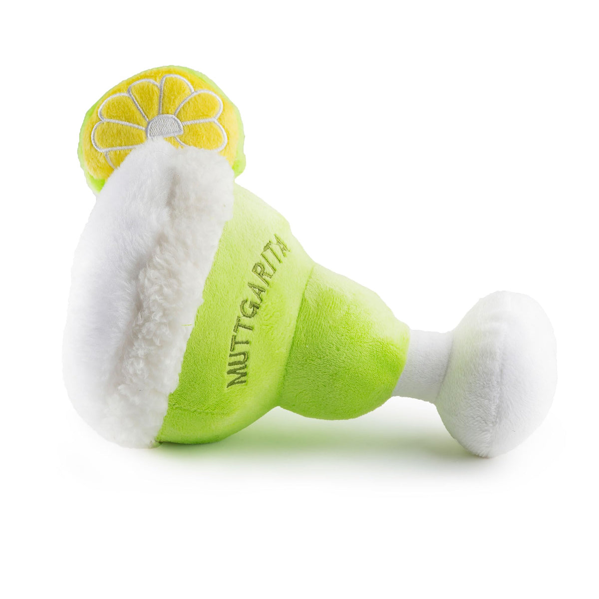 Muttgarita Plush Dog Toy (Muttgarita (Yellow Green))