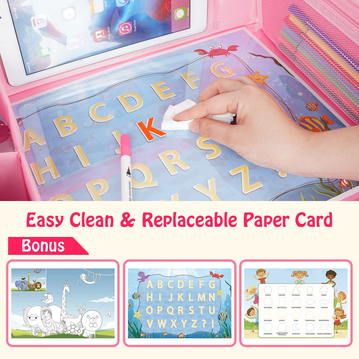 Kids Travel Tray (Magic Pink)