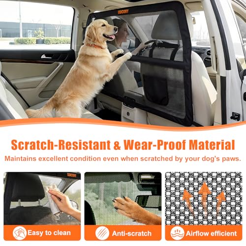 50''x56'' Dog Car Barrier for Back Seat & Cargo Area (Large)