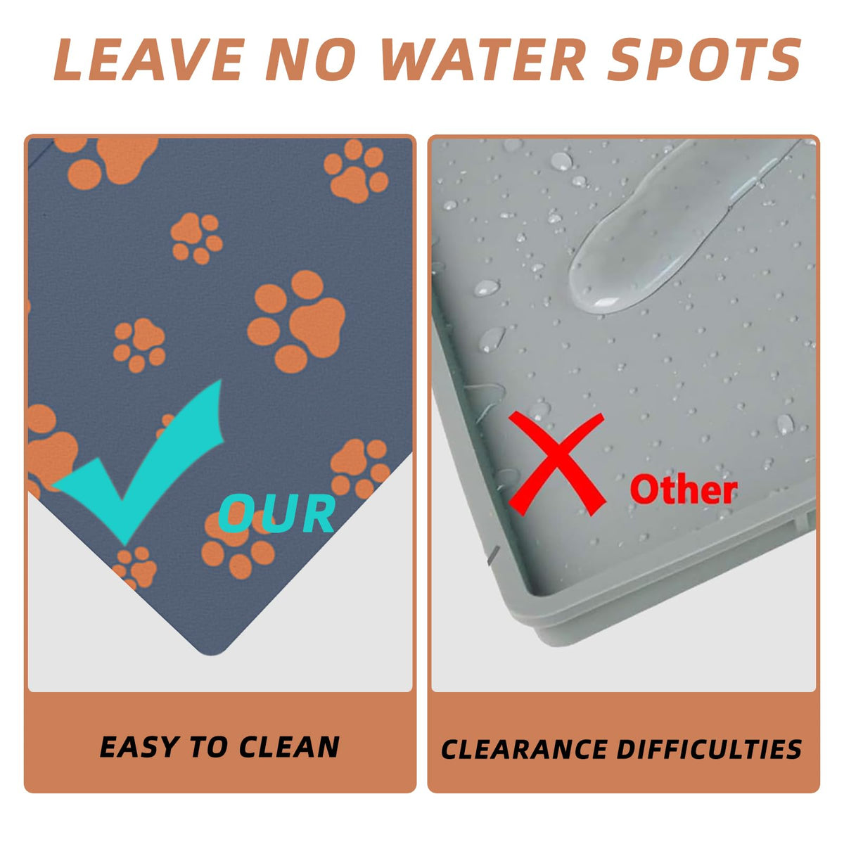 18"×30" Dog Food Mat (Blue / 18"×30")