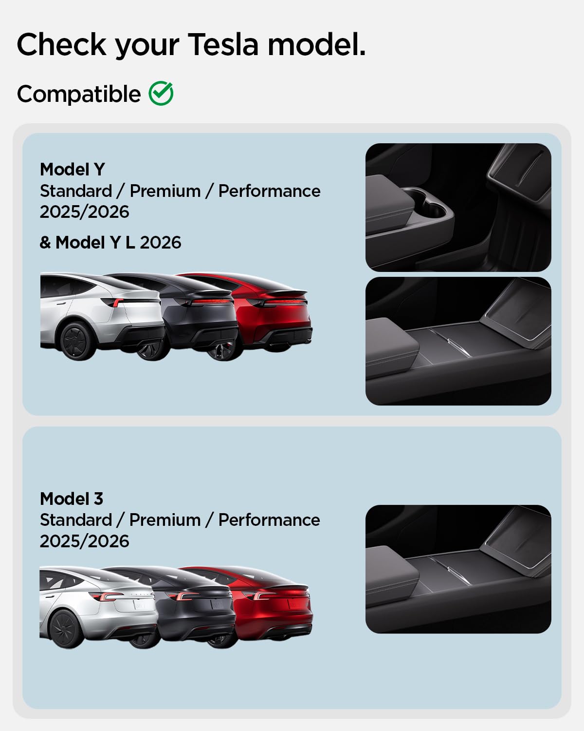 One Tap Hidden Storage Box for Tesla Model Y Juniper & Model Y L (Hidden Storage Box)