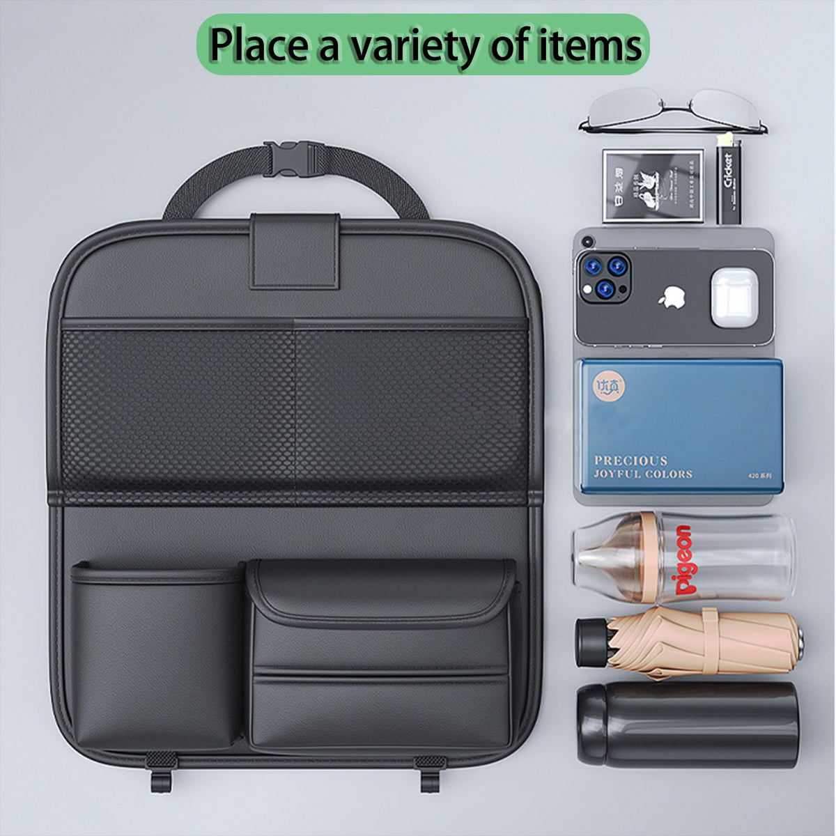 Backseat Car Organizer (Black A)