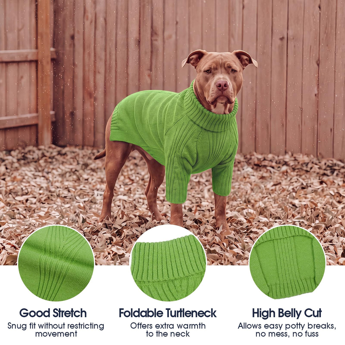 XL Dog Sweater (Grass Green / X-Large)