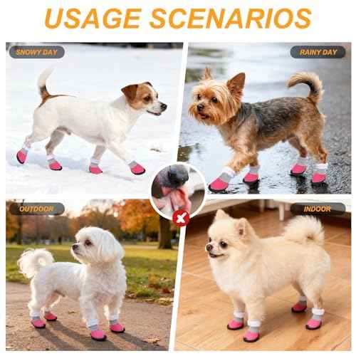 Dog Winter Boots (Pink / #2)
