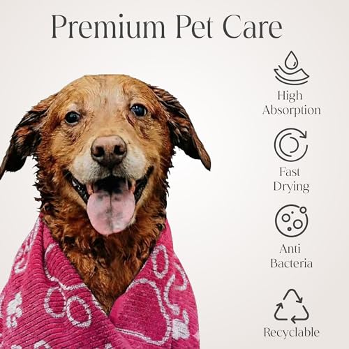 Drytek Dog Towel (Hot Pink)