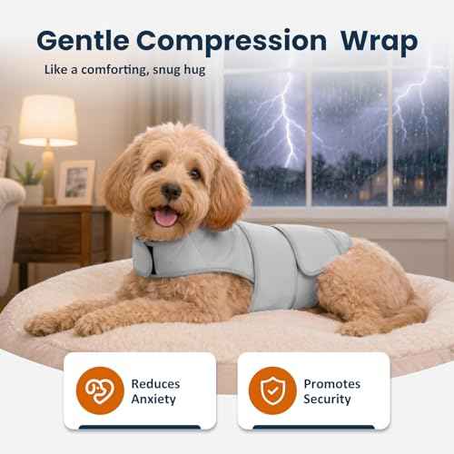 Dog Anxiety Relief Calming Vest (Grey / S)