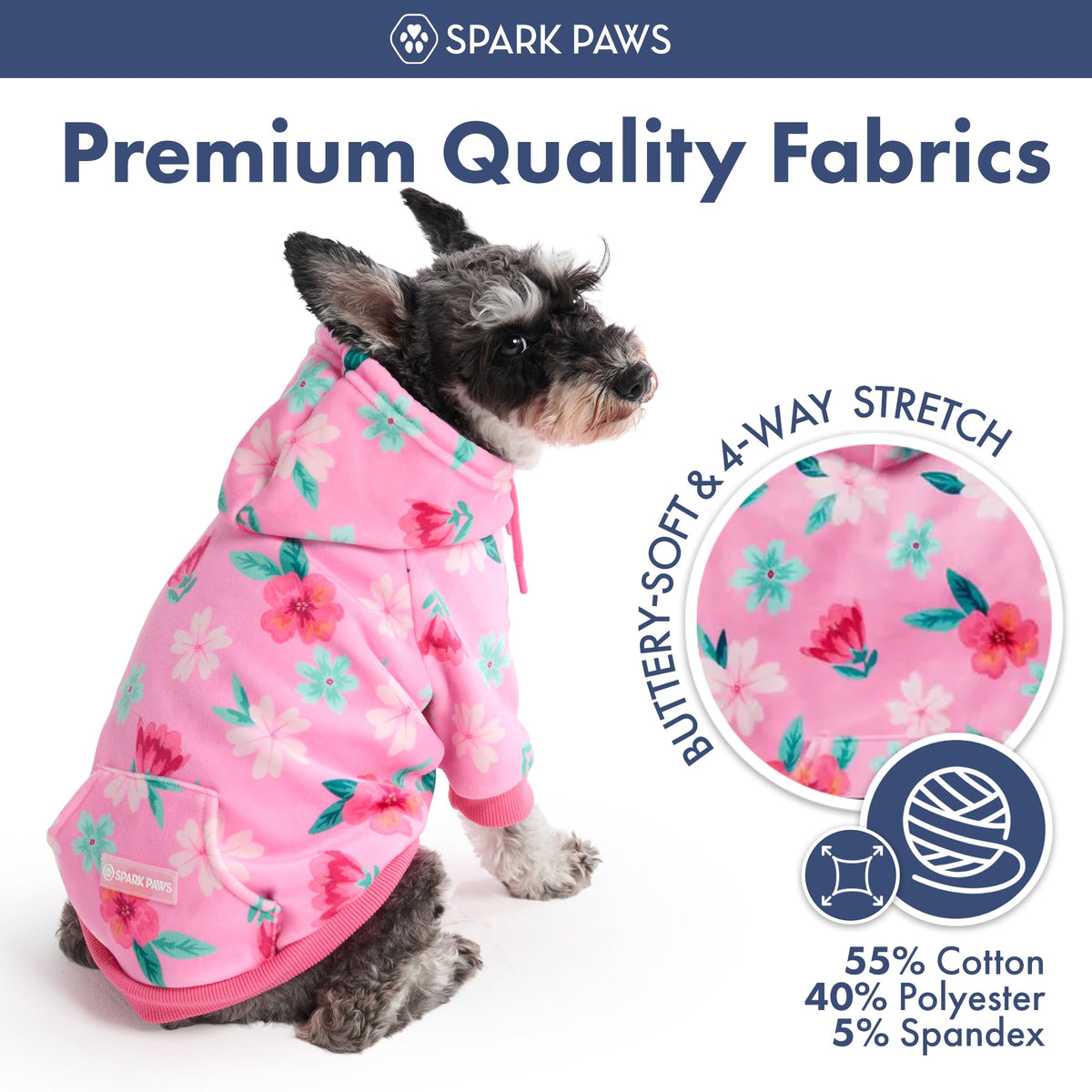 Dog Hoodie Buttery (Blossom / Small)