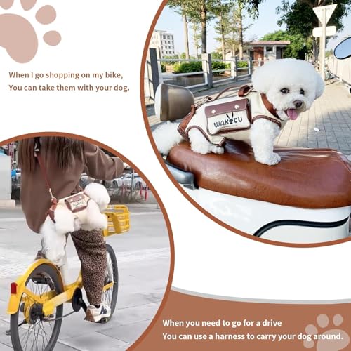 Dog Lift Harness Dog Carrier Sling for Small Dogs & Cats (Small(4-8 LBS) / 1.0 White)