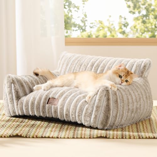 ComfyFleece® Shown on TV Fluffy Cat Couch for Pets (24x18x10" / Amphora)