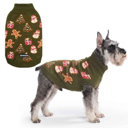 Christmas Knit Dog Sweater (Gingerbread / Medium)
