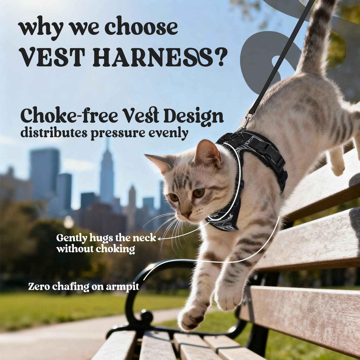 Cat Harness and Leash Set (Xxs / Pixel Tabby)