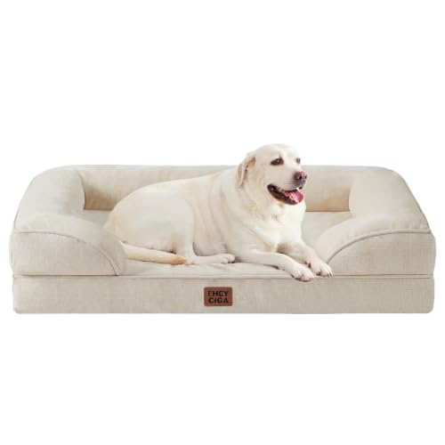 Orthopedic XXL Dog Bed (Beige / 46.0"l X 35.0"w X 7.5"th)