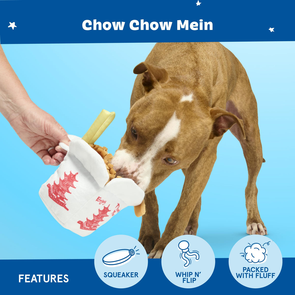 Chow Chow Mein Plush Dog Toy (Chow Chow Mein)