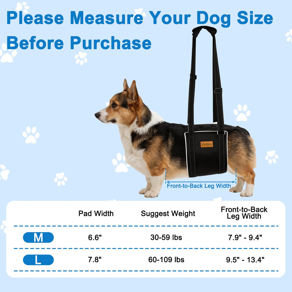 Dog Lift Harness (M)