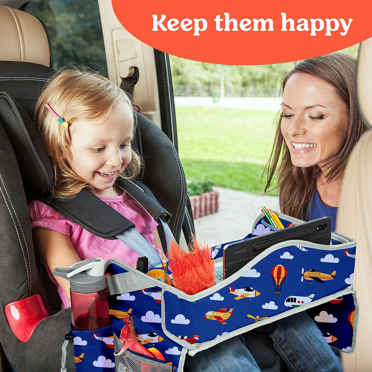 Kids Travel Tray for Car (Airplane)