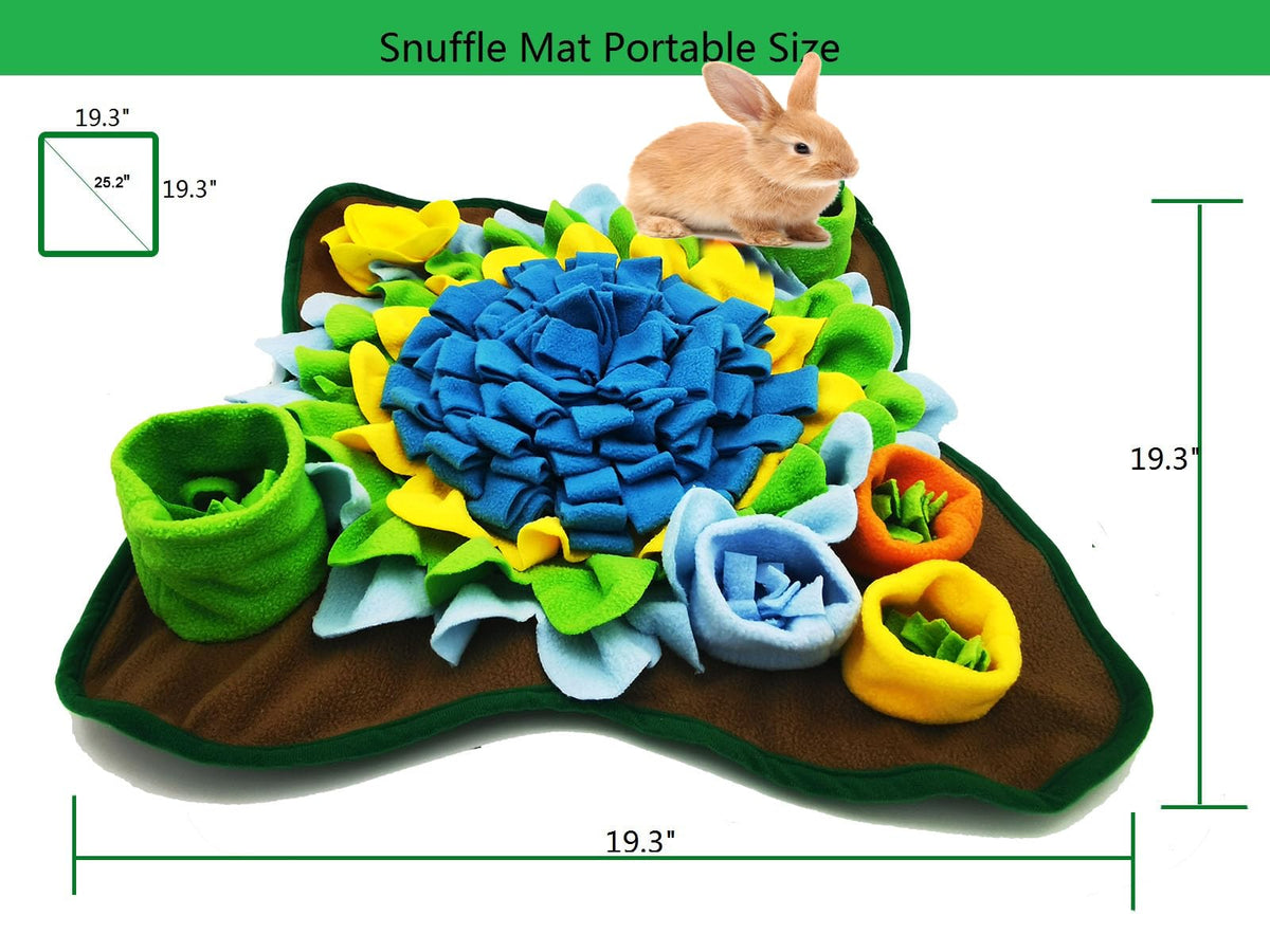 Dogs Snuffle Mat Pet Feeding Mats Puppy Sniffing Pad (Blue-01)