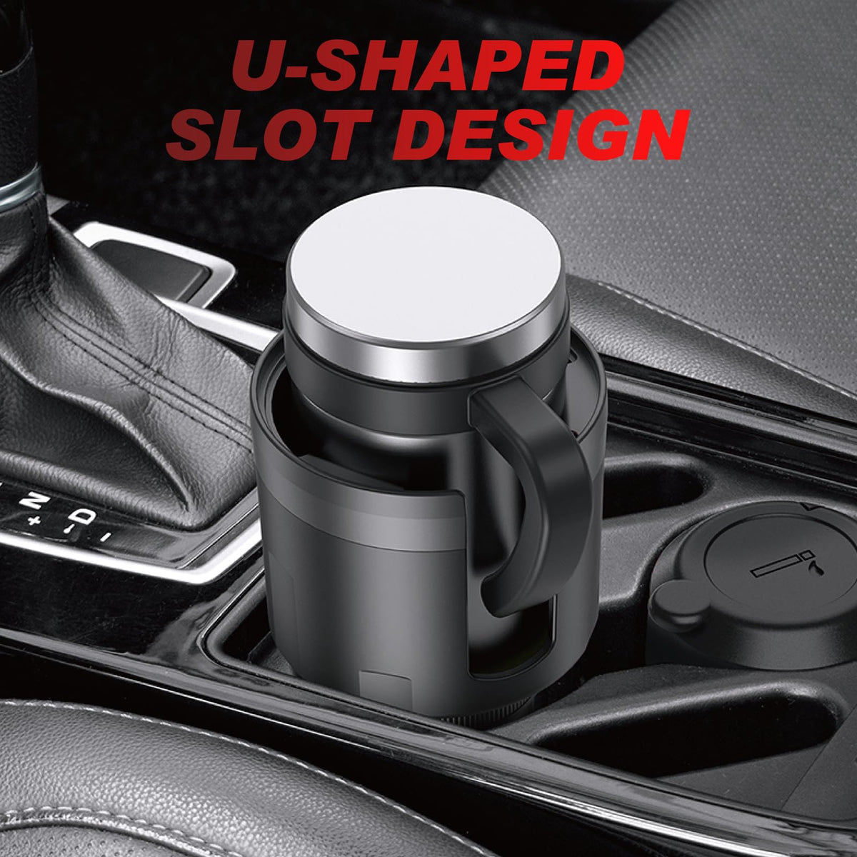 Cup Holder Expander for Car (Cup Holder+No Tray)