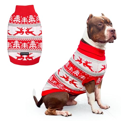 Christmas Knit Dog Sweater (Winter Wonderland / 4XL)