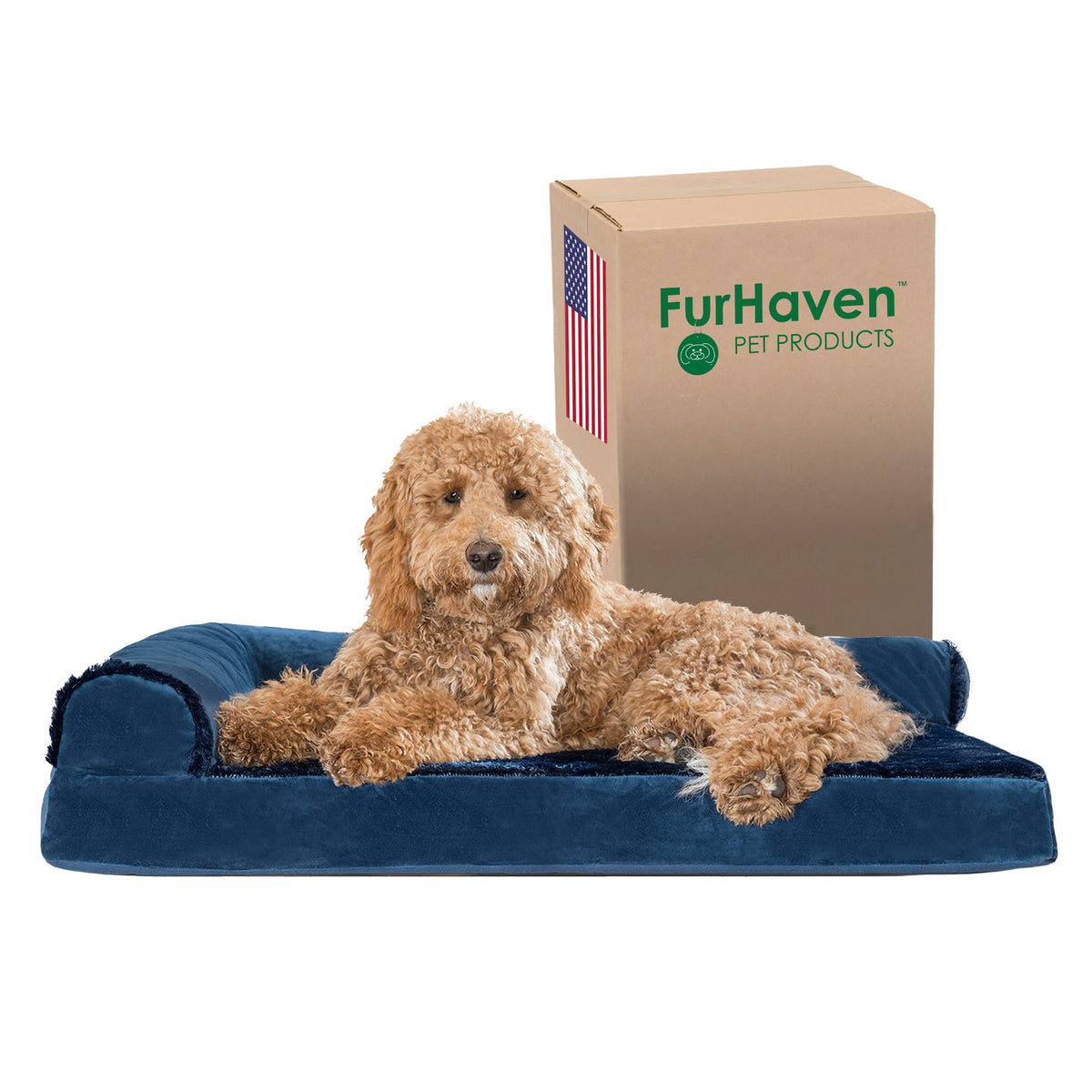 Orthopedic Dog Bed for Large (Large / Deep Sapphire)