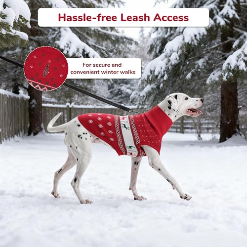Ugly Christmas Dog Sweater (Large / Red Deer)