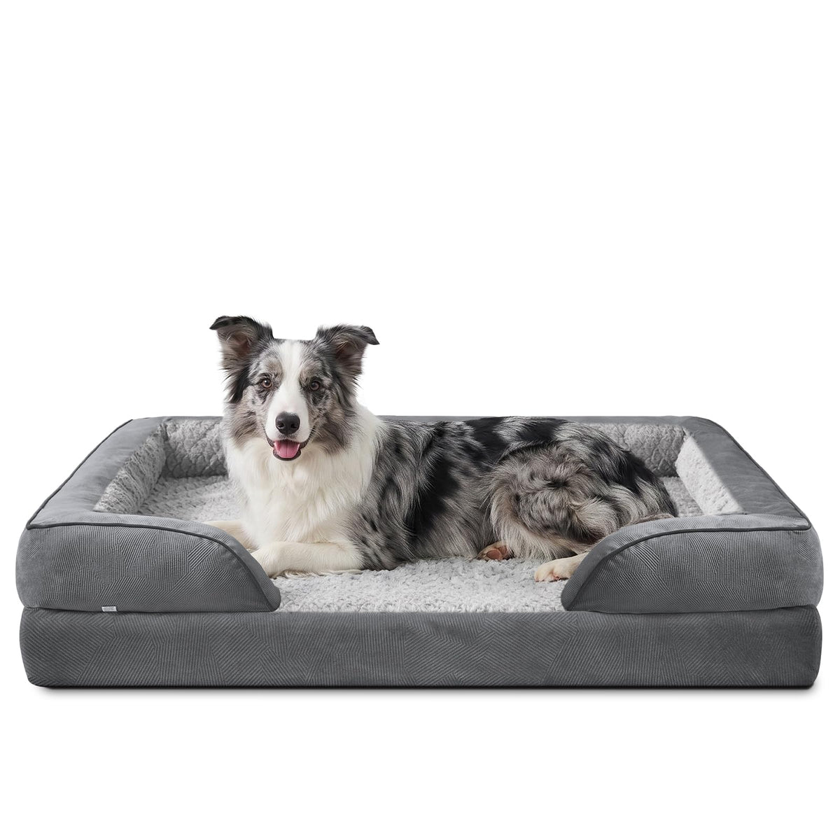 L Plus Orthopedic Dog Bed for Large Dogs (Grey / L- PLUS (38"x 28"x 7"))