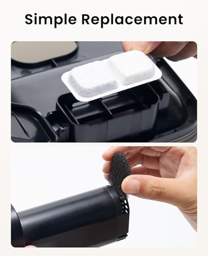 4PCS Replacement Filters for 2.2L 3.2L Wireless Cat Fountain