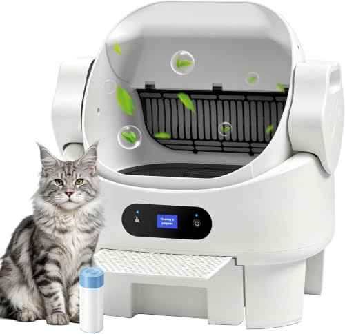 Self Cleaning Auto Litter Box Enclosure (Automatic-White)