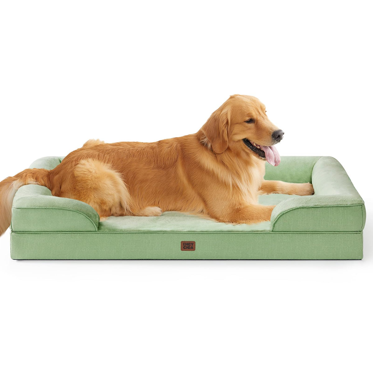 Orthopedic Dog Beds Large Sized Dog (Sage Green / 41.0"l X 27.0"w X 6.5"th)
