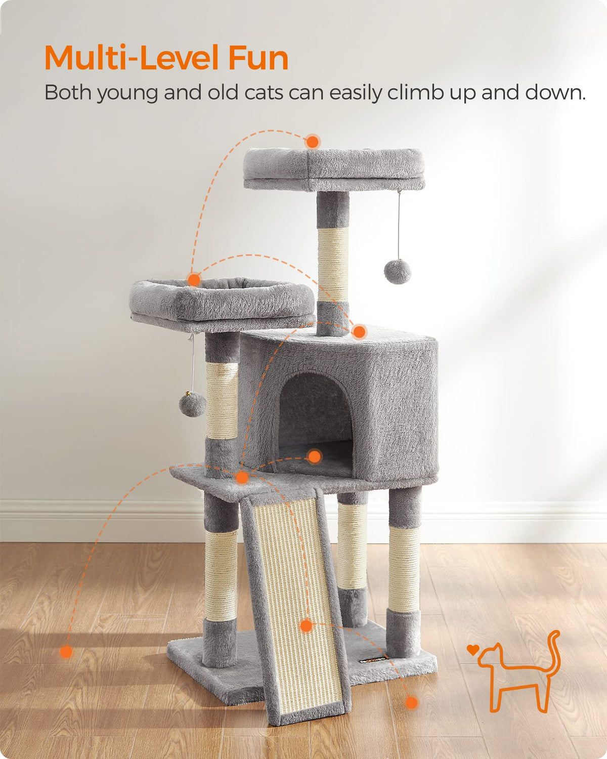 Cat Tree 45.3 (Light Gray)