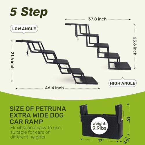 Foldable Dog Steps for Car SUV Truck (5 Steps)