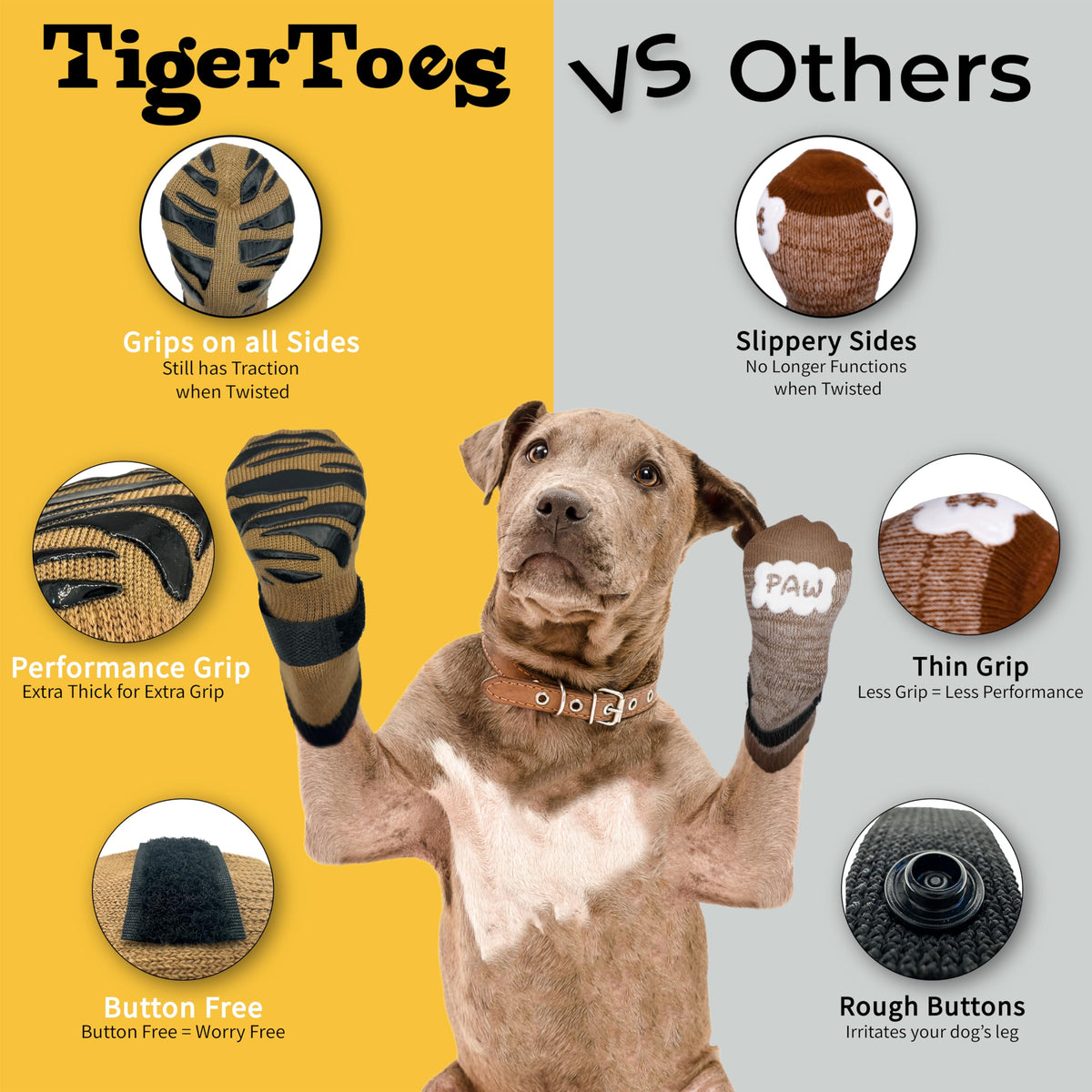 TigerToes Premium Non (Cool Caramel / X-Large)