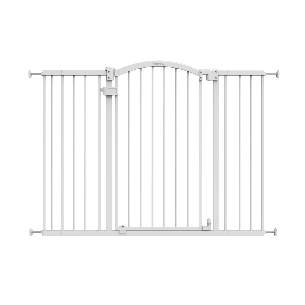Extra Tall & Wide Safety Pet and Baby Gate (White / 29.5"-53" W x 38" H)