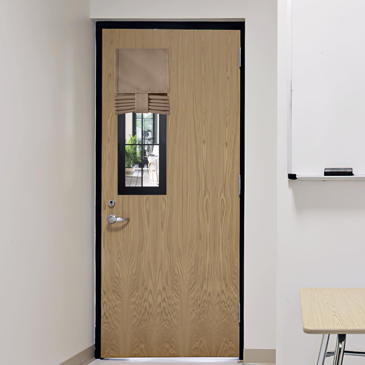 Classroom Door Window Cover (Mocha / 8"W x 36"L (Pack of 1))