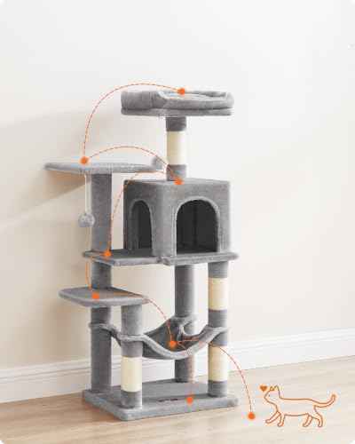 Cat Tree 44.1 (44.1 Inches / Light Gray)
