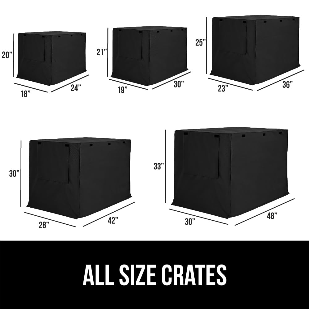 Dog Crate Covers (Black / 36" X 23" X 25")