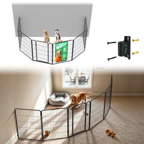Homeplus Indoor Dog Playpen with Fence (Black / 40"H)