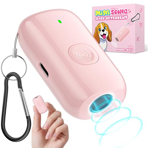 Mini ultrasonic dog bark deterrent device (Light Pink)