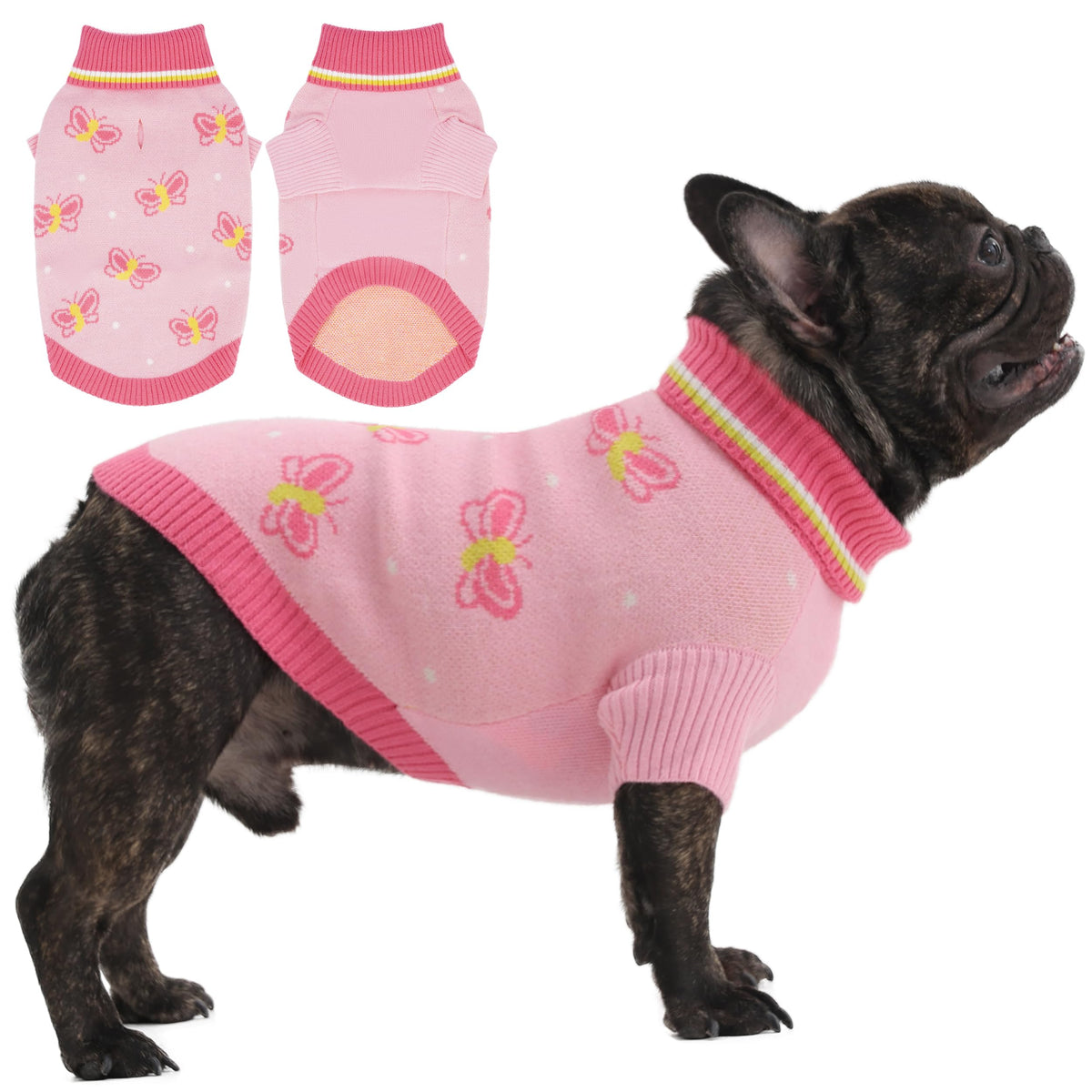 Butterfly Valentines Dog Sweater (X-Small / Butterfly)