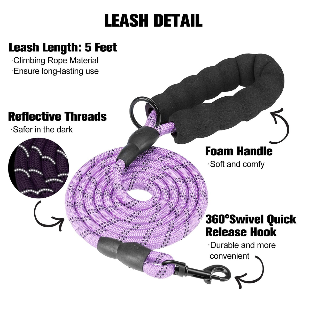 Small Dog Harness and Leash Set (XX-Small(Chest Girth 11.5"-13") / Purple_Stripe)