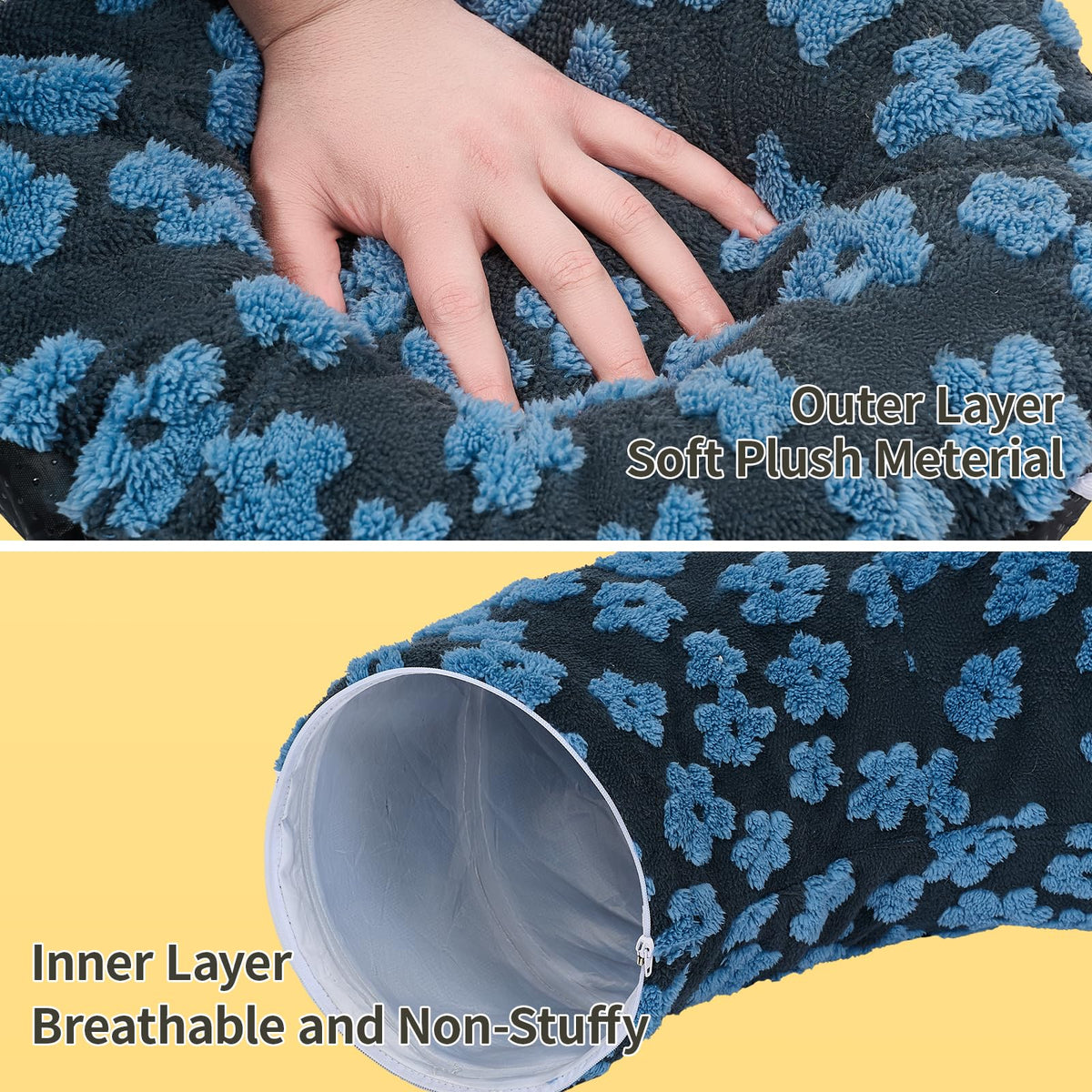 Cat Tunnel Bed with Soft Cushion for Indoor Cats and Kittens